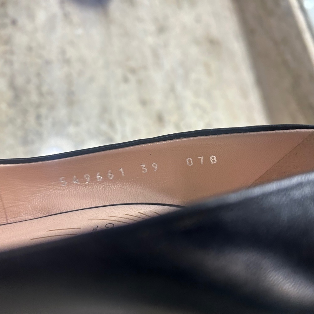 Authentic GUCCI Black Nappa Charlotte Bow Pumps - Picture 5 of 8